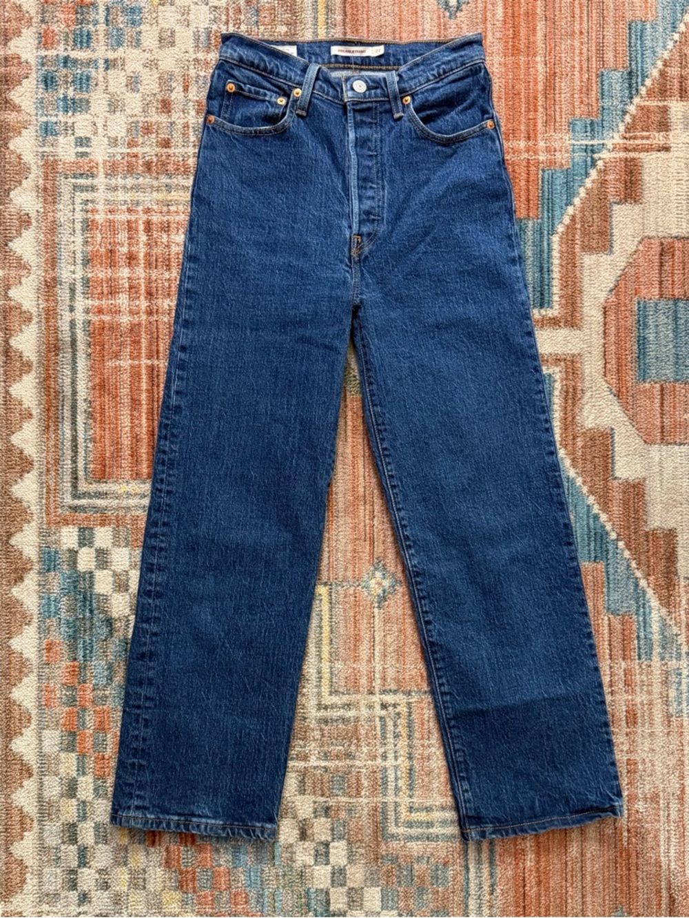 Levis Ribcage Straight Leg Womens Jeans Size 27
